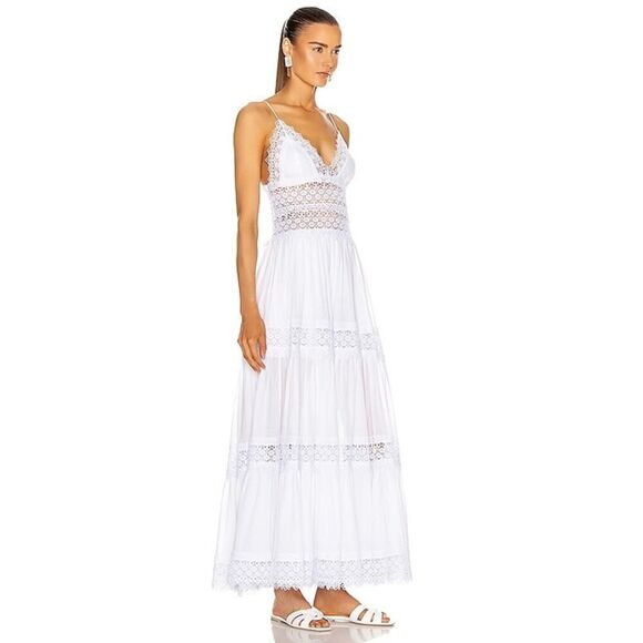 CHARO RUIZ IBIZA Cindy long Dress white Large - Picture 2 of 11